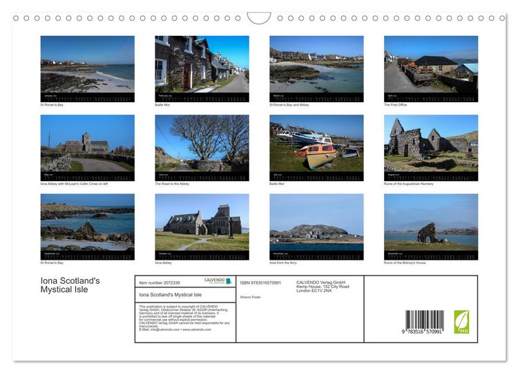 Produktbild: Iona Scotland's Mystical Isle (Wall Calendar 2026 DIN A3 landscape), CALVENDO 12 Month Wall Calendar