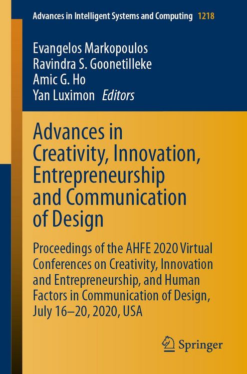 Produktbild: Advances in Creativity, Innovation, Entrepreneurship and Communication of Design