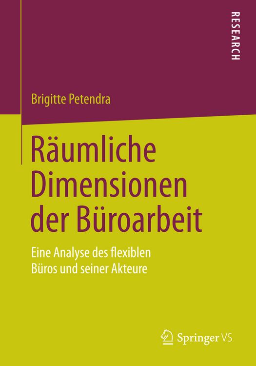 Produktbild: R&auml;umliche Dimensionen der B&uuml;roarbeit