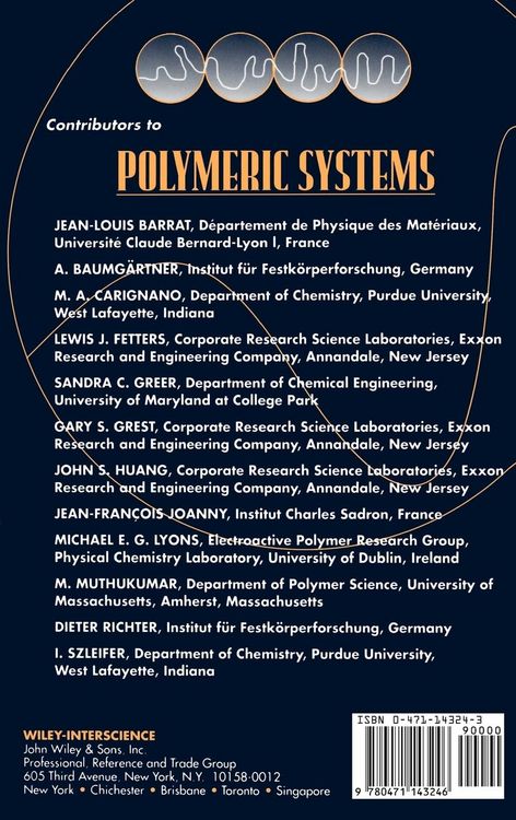 Produktbild: Advances in Chemical Physics, Polymeric Systems