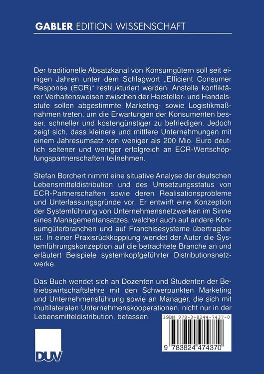 Produktbild: F&uuml;hrung von Distributionsnetzwerken