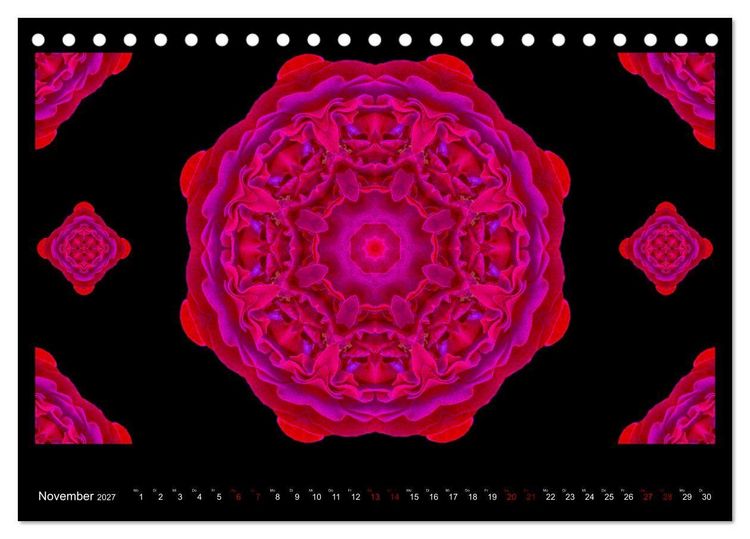 Produktbild: ROSEN MANDALAS (Tischkalender 2027 DIN A5 quer), CALVENDO Monatskalender