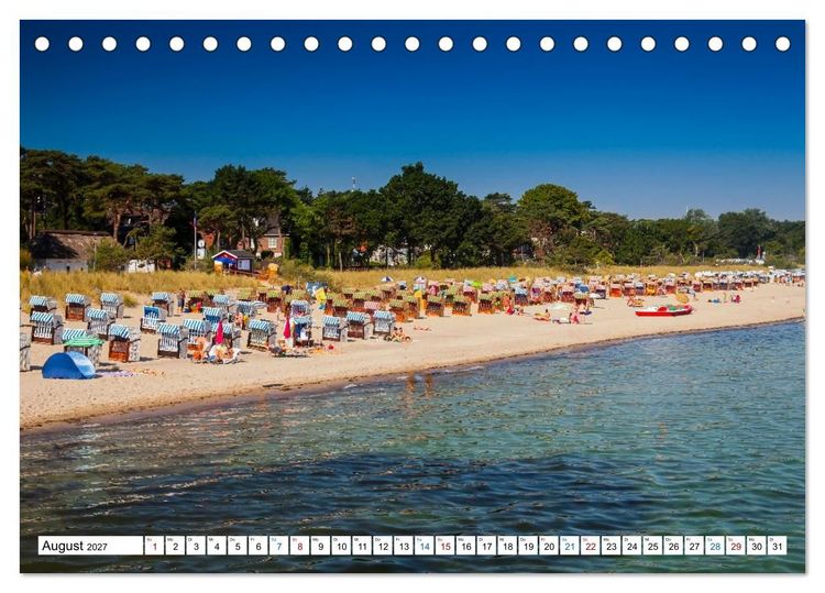 Produktbild: Die Ostseek&uuml;ste von Neustadt bis Travem&uuml;nde (Tischkalender 2027 DIN A5 quer), CALVENDO Monatskalender