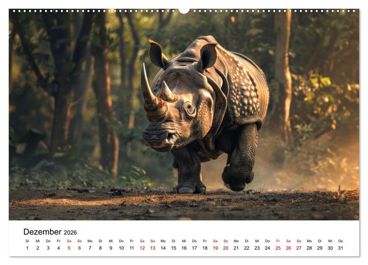 Produktbild: Magische Tierwelt Asiens (hochwertiger Premium Wandkalender 2026 DIN A2 quer), Kunstdruck in Hochglanz