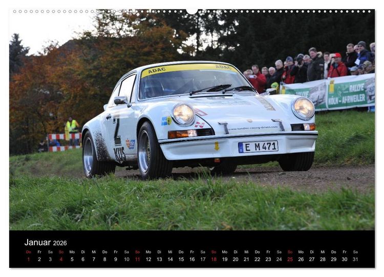 Produktbild: Bergrennen und Rallye im Porsche (hochwertiger Premium Wandkalender 2026 DIN A2 quer), Kunstdruck in Hochglanz