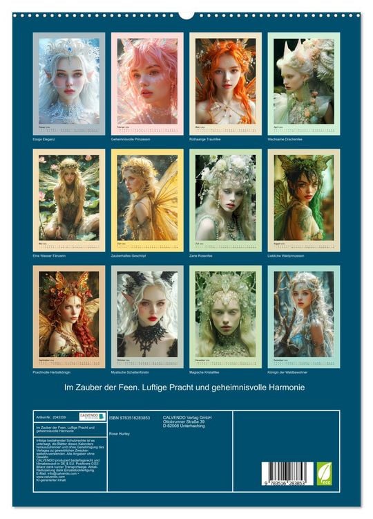 Produktbild: Im Zauber der Feen. Luftige Pracht und geheimnisvolle Harmonie (hochwertiger Premium Wandkalender 2026 DIN A2 hoch), Kunstdruck in Hochglanz
