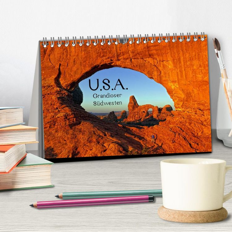 Produktbild: USA - Grandioser S&uuml;dwesten (Tischkalender 2026 DIN A5 quer), CALVENDO Monatskalender