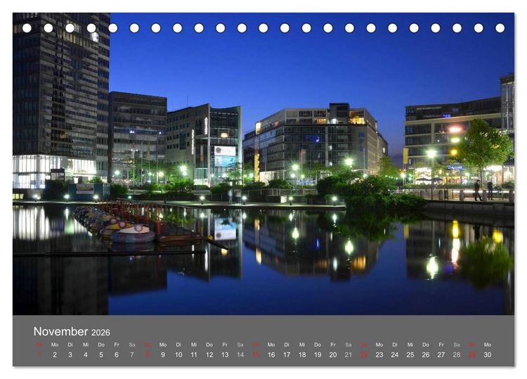 Produktbild: K&Ouml;LN BEI NACHT (Tischkalender 2026 DIN A5 quer), CALVENDO Monatskalender
