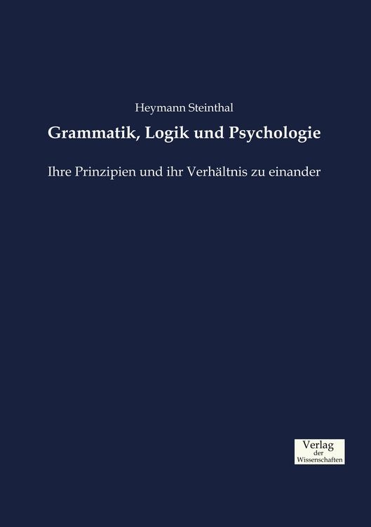 Produktbild: Grammatik, Logik und Psychologie