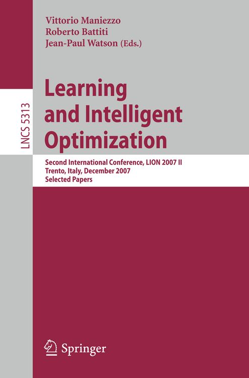Produktbild: Learning and Intelligent Optimization