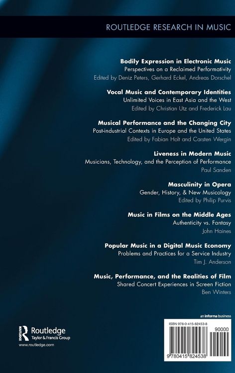 Produktbild: Music, Performance, and the Realities of Film