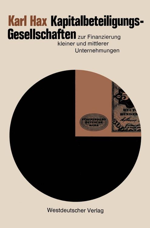Produktbild: Kapitalbeteiligungsgesellschaften zur Finanzierung kleiner und mittlerer Unternehmungen