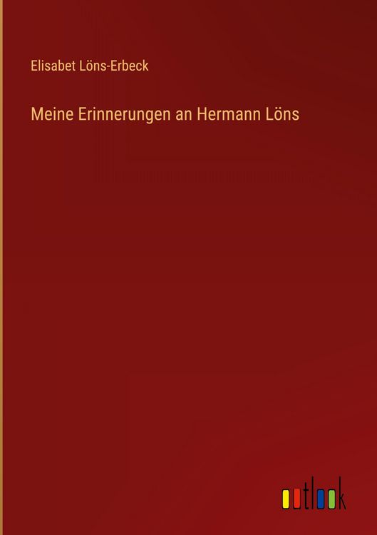 Produktbild: Meine Erinnerungen an Hermann L&ouml;ns