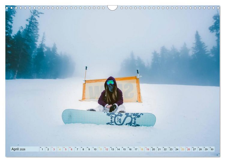 Produktbild: Snowboard - so cool (Wandkalender 2026 DIN A3 quer), CALVENDO Monatskalender