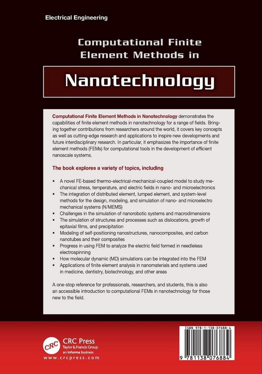 Produktbild: Computational Finite Element Methods in Nanotechnology