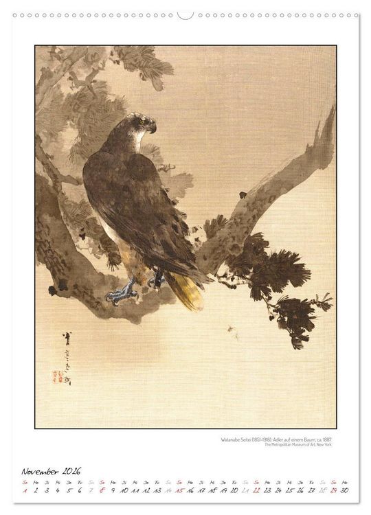 Produktbild: Watanabe Seitei - Japanische Tuschmalerei (Wandkalender 2026 DIN A2 hoch), CALVENDO Monatskalender
