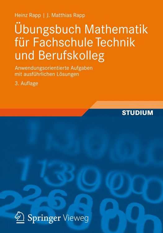 Produktbild: &Uuml;bungsbuch Mathematik f&uuml;r Fachschule Technik und Berufskolleg