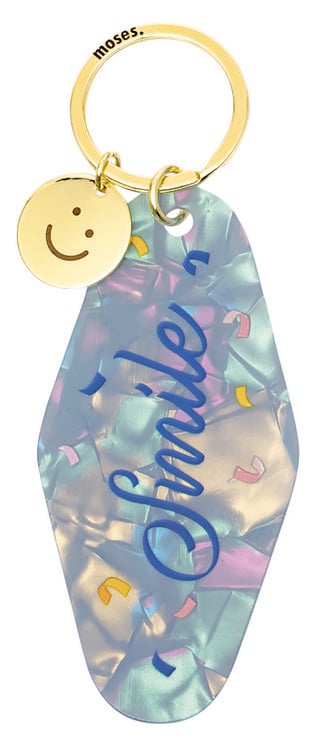 Produktbild: Smile Acryl Schl&uuml;sselanh&auml;nger Konfetti