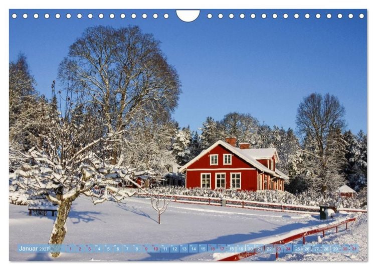 Produktbild: Verzaubertes Schweden (Wandkalender 2027 DIN A4 quer), CALVENDO Monatskalender