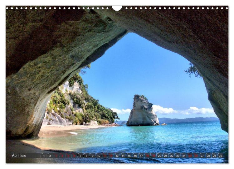 Produktbild: Neuseeland - Von der Nordinsel zur S&uuml;dinsel (Wandkalender 2026 DIN A3 quer), CALVENDO Monatskalender