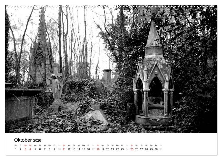 Produktbild: Highgate Cemetery London (Wandkalender 2026 DIN A2 quer), CALVENDO Monatskalender