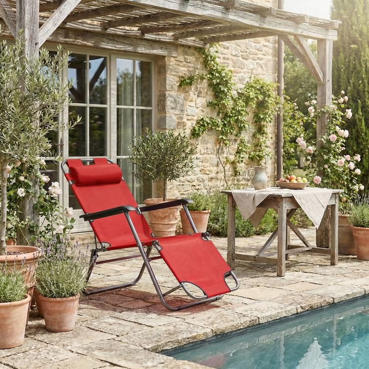 Produktbild: Sonnenliege Liegestuhl Gartenstuhl Camping Maltosa