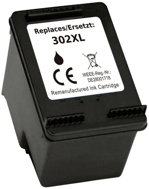 Produktbild: Renkforce Druckerpatrone ersetzt HP 302XL, F6U68AE Kompatibel Schwarz RF-5633222