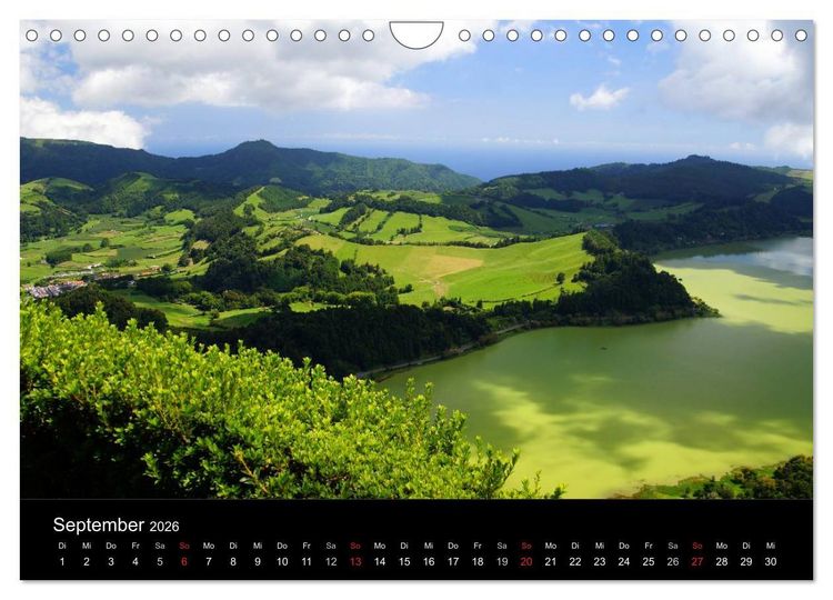 Produktbild: Azoren - bezaubernde Inselwelt. Eindr&uuml;cke auf Sao Miguel (Wandkalender 2026 DIN A4 quer), CALVENDO Monatskalender