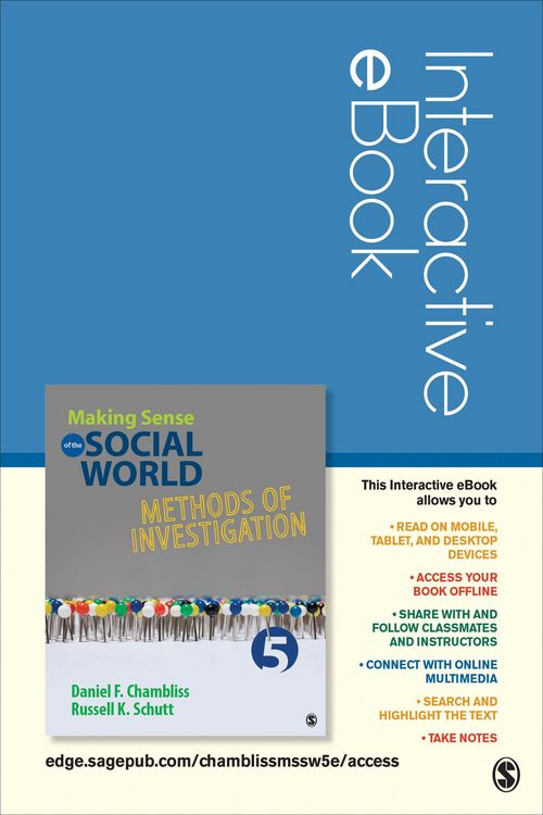 Produktbild: Chambliss, D: Making Sense of the Social World Interactive e