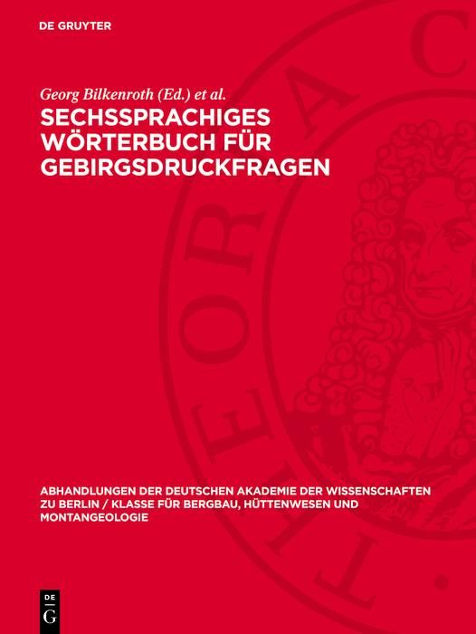 Produktbild: Sechssprachiges W&ouml;rterbuch f&uuml;r Gebirgsdruckfragen