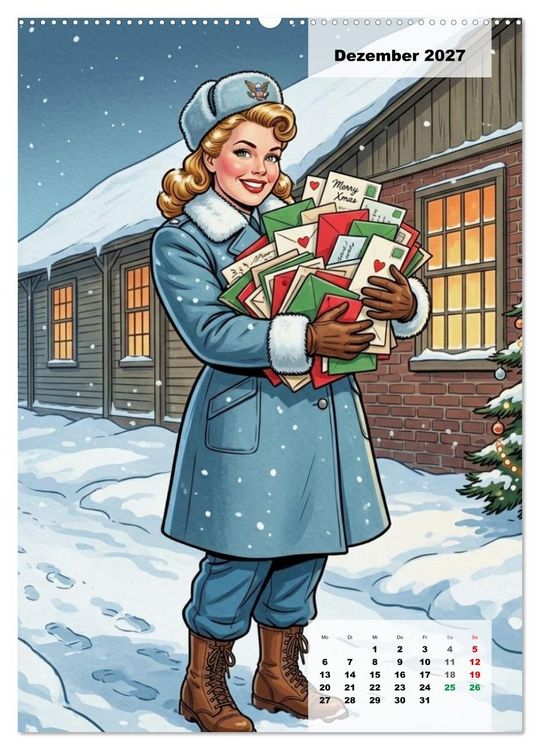 Produktbild: Uniform-Girls (hochwertiger Premium Wandkalender 2027 DIN A2 hoch), Kunstdruck in Hochglanz