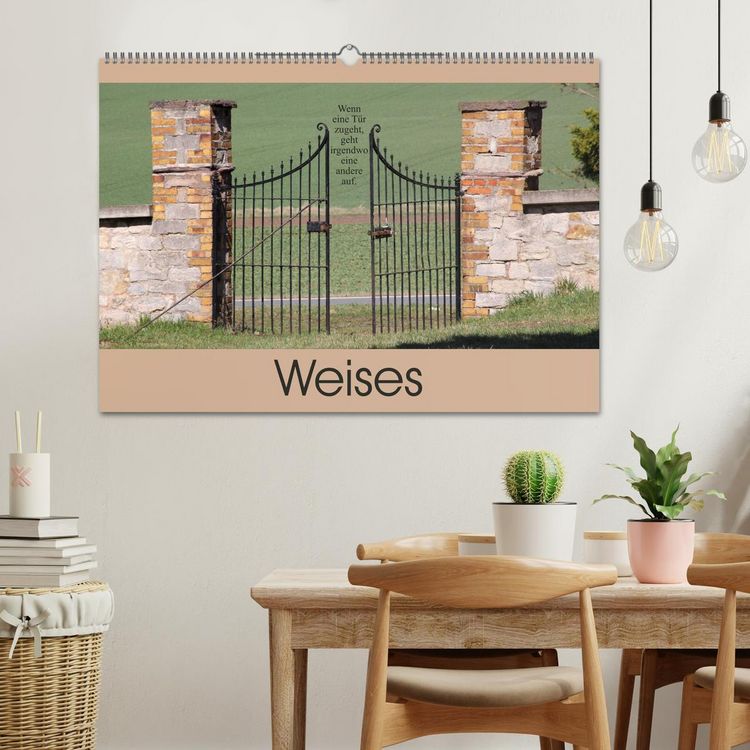 Produktbild: Weises (Wandkalender 2026 DIN A2 quer), CALVENDO Monatskalender