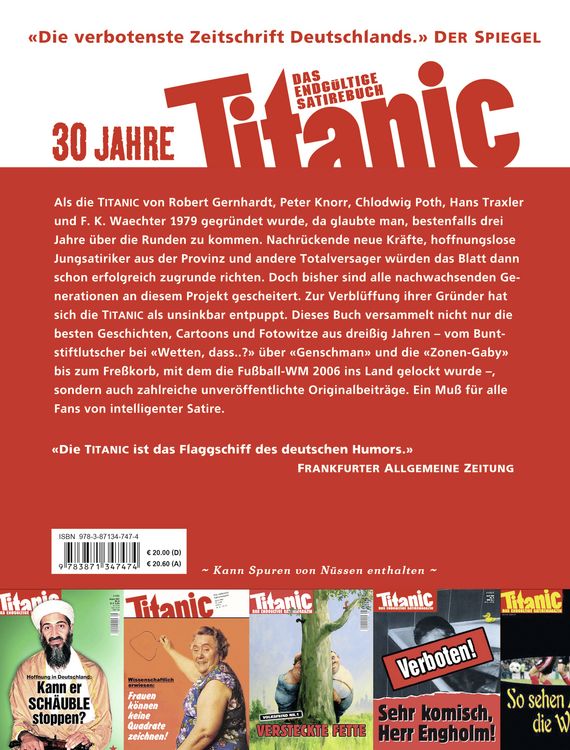 Produktbild: Titanic: Das Erstbeste aus 30 Jahren