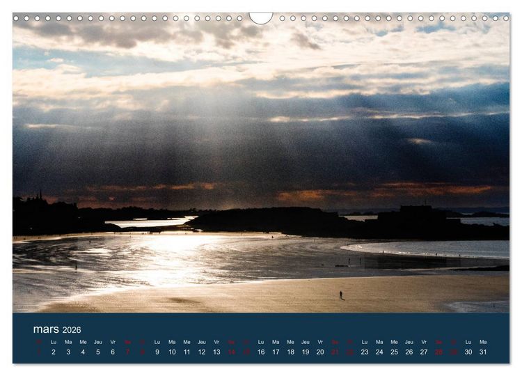 Produktbild: Sillonnez la plage (Calendrier mural 2026 DIN A3 vertical), CALVENDO calendrier mensuel