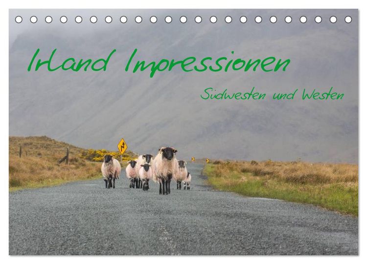 Produktbild: Irland Impressionen S&uuml;dwesten und Westen (Tischkalender 2026 DIN A5 quer), CALVENDO Monatskalender