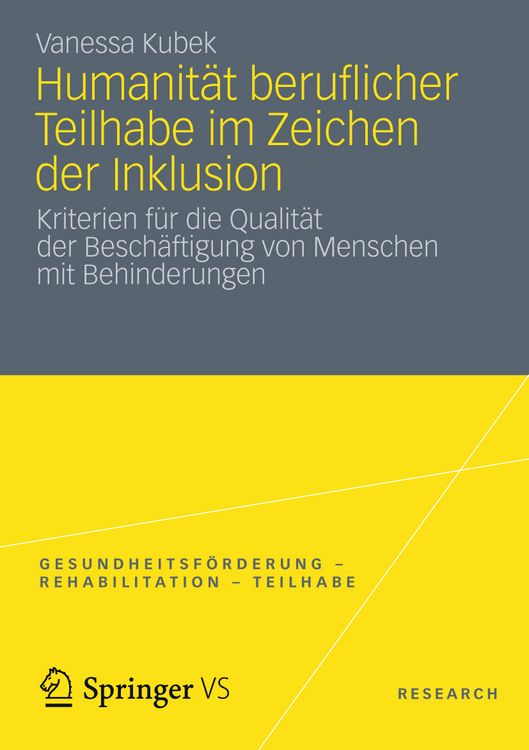 Produktbild: Humanit&auml;t beruflicher Teilhabe im Zeichen der Inklusion