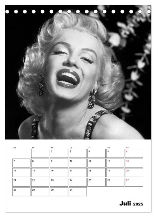 Produktbild: Marilyn Monroe. Weltstar und Sexsymbol (Tischkalender 2025 DIN A5 hoch), CALVENDO Monatskalender