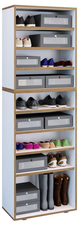 Produktbild: Holz Regal Schuhschrank Schuhregal Salia B60