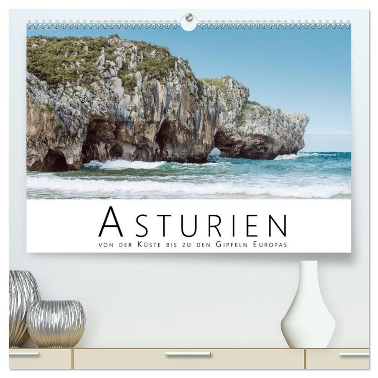 Produktbild: Asturien - Von der K&uuml;ste bis zu den Gipfeln Europas (hochwertiger Premium Wandkalender 2026 DIN A2 quer), Kunstdruck in Hochglanz