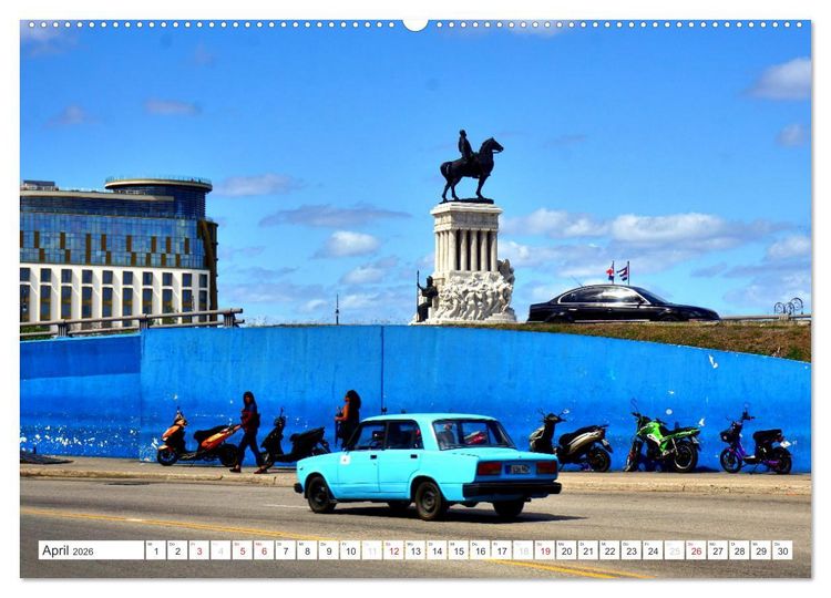 Produktbild: LADA-LAND KUBA (Wandkalender 2026 DIN A2 quer), CALVENDO Monatskalender