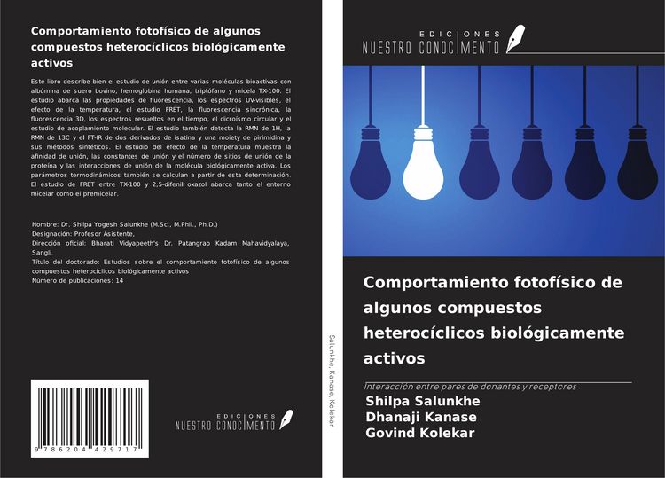 Produktbild: Comportamiento fotof&iacute;sico de algunos compuestos heteroc&iacute;clicos biol&oacute;gicamente activos