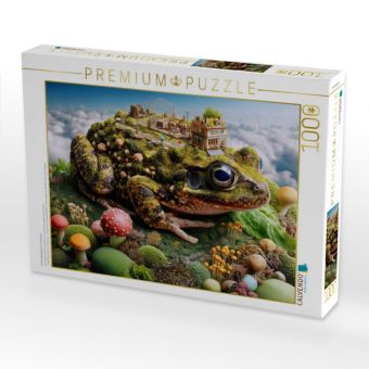 Produktbild: CALVENDO Puzzle Kr&ouml;tenk&ouml;nigreich im Gr&uuml;nen | 1000 Teile Lege-Gr&ouml;&szlig;e 64x48cm Foto-Puzzle f&uuml;r gl&uuml;ckliche Stunden
