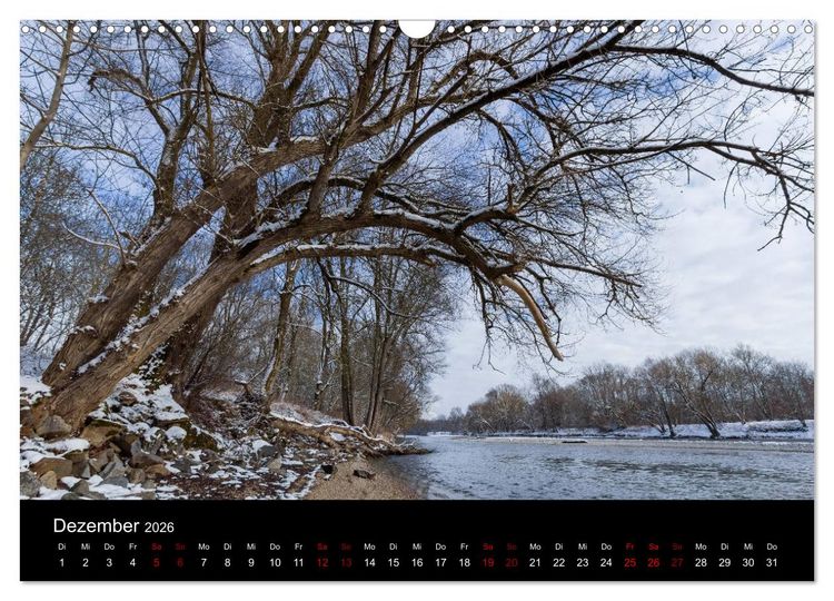 Produktbild: Die Amper - Ansichten eines bayerischen Flusses (Wandkalender 2026 DIN A3 quer), CALVENDO Monatskalender