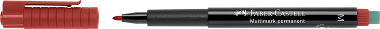 Produktbild: Faber-Castell Marker Multimark permanent M rot