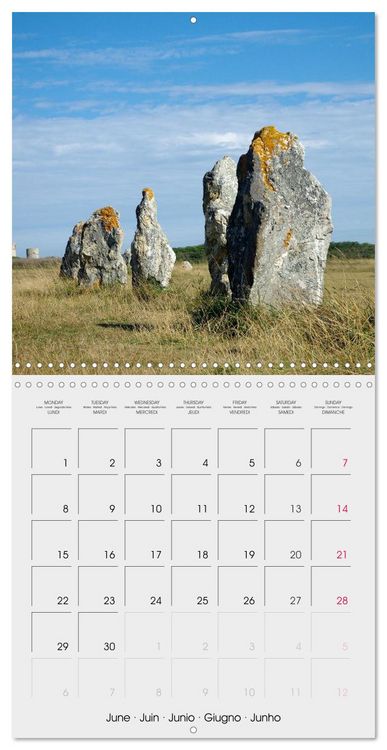 Produktbild: Balade en Finist&egrave;re (Calendrier mural carr&eacute; 2026 30x30 cm) Calendrier double avec une page pour vos prises de notes