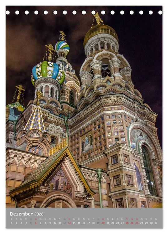 Produktbild: St. Peterburg und Umgebung (Tischkalender 2026 DIN A5 hoch), CALVENDO Monatskalender