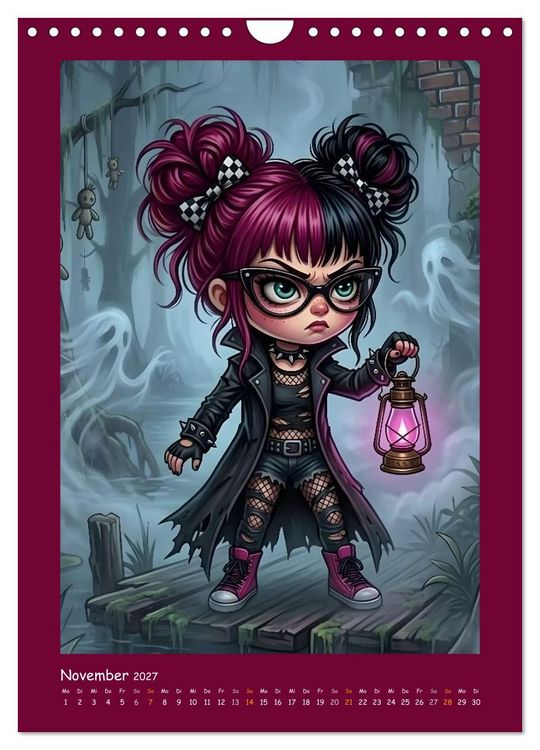 Produktbild: Fabulous Dolls - Gothic-G&ouml;res Abenteuer (Wandkalender 2027 DIN A4 hoch), CALVENDO Monatskalender