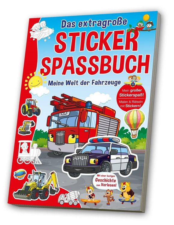 Produktbild: Stickerspa&szlig;buch Fahrzeuge