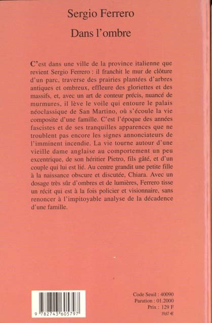 Produktbild: Dans l'Ombre