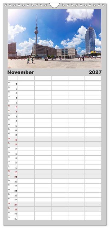 Produktbild: Familienplaner 2027 - SOMMER IN BERLIN mit 5 Spalten (Wandkalender, 21 x 45 cm) CALVENDO